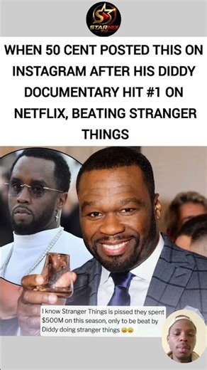 50 Cent’s Diddy Doc Beats Stranger Things on Netflix 😂🔥 #50Cent