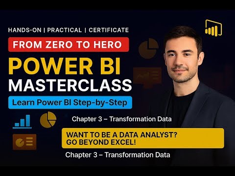 Power BI Lecture 3 || Power BI – Data Transformation Basics | Power Query Editor || D S TechNation