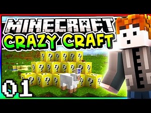 Minecraft: Crazy Craft 3.0 - Episode 1 - LUCKY BLOCK OR NOT?