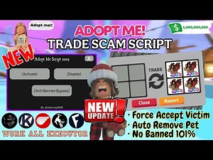 [UPDATED] Adopt Me Script 2025 | Trade Scam, Freeze Trade, Force Accept | Pastebin Script!