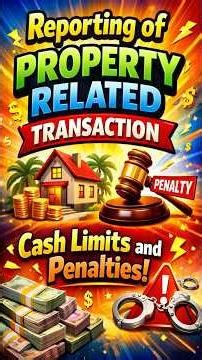 Property Transactions Reporting | Cash Limit Kitni? Penalty Kab Lagegi?