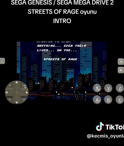 Streets of Rage Intro Gameplay on SEGA Genesis