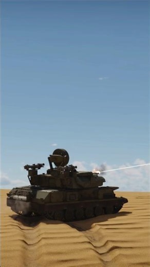 Tracked SAM launches missile at UAV 🚀 #sam #uav #missile #radar #defense #sim #combat #air