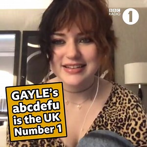 'abcdefu' is the Official Charts UK Number 1! 🔥Huge congrats Gayle 🎉 Time to officially change the order of the alphabet? | BBC Radio 1