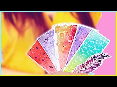 📚 DIY: Bookmarks & Watercolor Techniques for Beginners | Watercolor DIY | How To Make Bookmarks