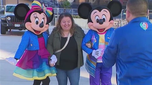Disneyland celebrates 70th with surprise stop at Petco Park