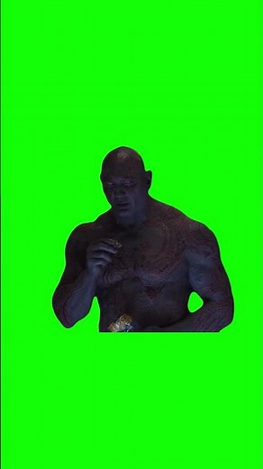 Drax Eating Chips meme - Green Screen - Infinity War