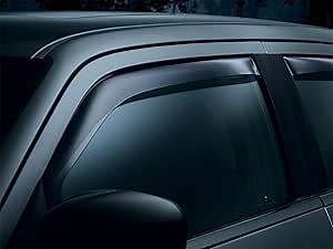 WeatherTech Custom Fit Side Window Deflectors for Lincoln Continental - (80170), Front Pair - Dark Tint