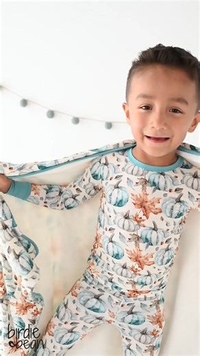 Hello, cozy season 🍂 Bamboo-soft PJs and rompers in warm fall prints—gentle on skin and easy for on-the-go changes. From pumpkin patch to story time, they’ll stay comfy all day. | Birdie Bean