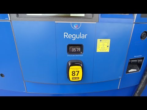 Gas Pump with only Regular 87 Fuel available at the Exxon