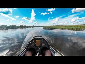Low Level Crocodile Inspection by Glider - South Africa