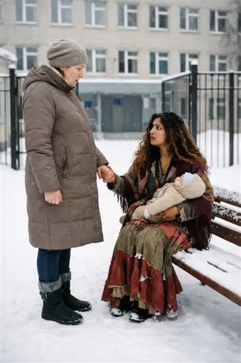 Mă grăbeam să merg la spitalul de maternitate să îmi văd sora și, pe drum, i-am dat bani unei femei cu un bebeluș, dar ea m-a prins brusc de mână și a șoptit: „Nu intra, așteaptă câteva minute” 😲 Am crezut că este nebună și am vrut să trec pe lângă ea, dar în ultimul moment m-am oprit. Și după cinci minute am înțeles… de ce. 🫣😱 Telefonul a sunat foarte devreme. Mama vorbea emoționată și bucuroasă: sora mea născuse un băiat. Somnul a dispărut instantaneu. M-am ridicat, m-am pregătit repede și 