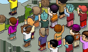 Comandos disponibles en Habbo