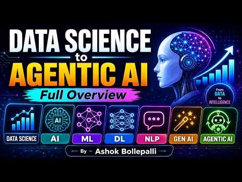🚀 Data Science to GEN AI and Agentic AI Complete Roadmap 2026 🔥 | Beginner to Pro | Ashok IT