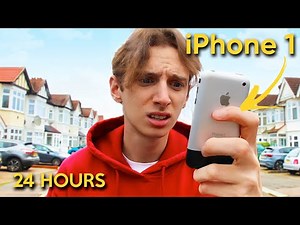 Surviving using ONLY the FIRST EVER iPhone for 24 hours *iPhone 1 from 2007*