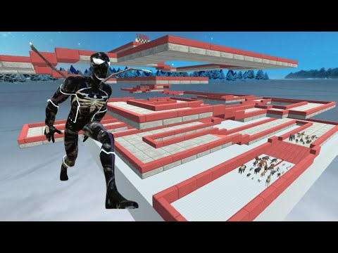 Escape From "Alien Venom Spider-Man" - Last Survivor - Animal Revolt Battle Simulator