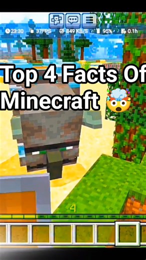 "4 Incredible Minecraft Facts You Won't Believe!" #minecraft #shorts #minecraftfacts