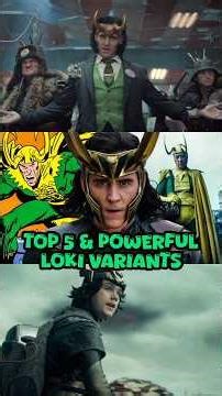 Top 5 Loki variants Ranked #loki #marvel #mcu