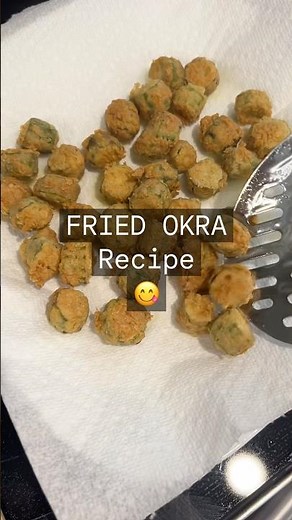 Fried Okra! Quick and easy recipe. #recipe #okra #garden #growyourownfood #organicgardening #fresh