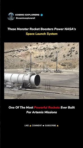 NASA's SLS Rocket Booster Test For Artemis