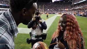 75K views · 723 reactions | Meet Ashanti Marshall, a student active in the Chicago community by helping teenagers overcome poverty and the obstacles they face. She’s a lifelong Chicago Bears fan and Charles Tillman just surprised her with tickets to #SBLIV! #SuperBowlSurprise | NFL | Facebook
