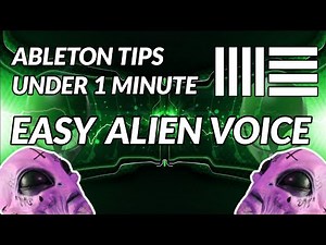 Ableton Tips under 1 Minute : ALIEN EFFECT VOCAL / Ableton Live Vocoder Tutorial Beginner