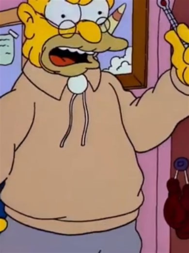 The Simpsons Think Warm Thoughts Boy Bart Grandpa Abraham Thermometer Mighty Cold