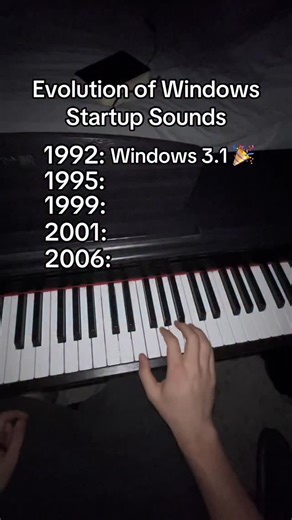 Pianicam | Evolution of Windows Startups 🖥️ #piano #pianocover #windows | Instagram