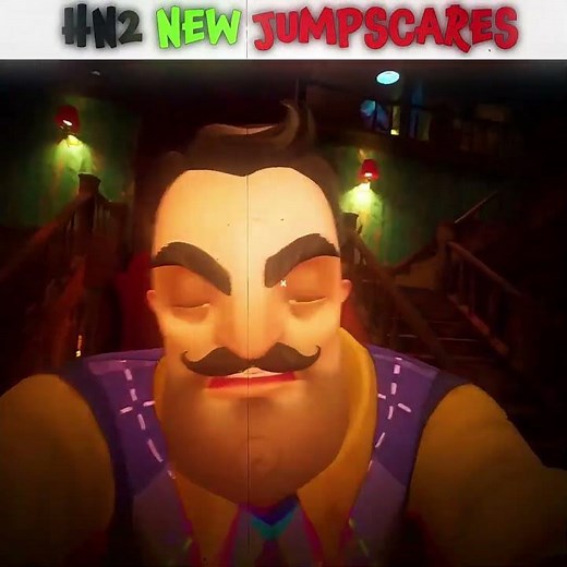 Hello Neighbor 2 Old vs New Jumpscares☠️ #helloneighbor #edit #viralshorts #like #minegaming92