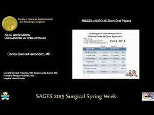 COLON INTERPOSITION VIDEO ASSISTED VS. OPEN APPROACH