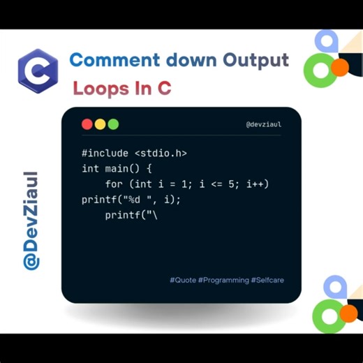 C Programming Basics | For Loop Example for Beginners #shorts #forloop