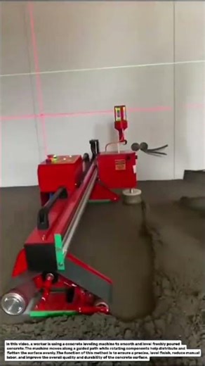 Satisfying Concrete Leveling Machine! Precision Screeding Technology in Action.