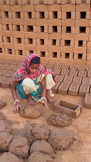 Handmade Clay Brick Making | Traditional Method Step by Step #brickmaking #brick #clay