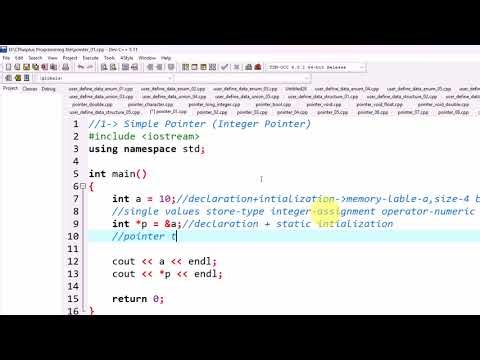 Lecture-75| Pointer | Introduction| pointer declaration & initialization