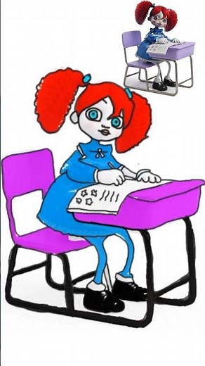 How To Draw 🫣 Poppy | Poppy Playtime Chapter 5#poppyplaytime​​ #cute​​ #draw​​ #character​​