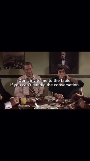 𝐁𝐎𝐒𝐒 ™ | Not everyone belongs at this table. 👑 #scarface | Instagram