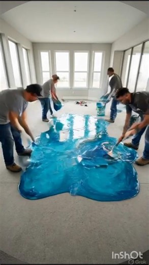 Blue colour flooring proxy