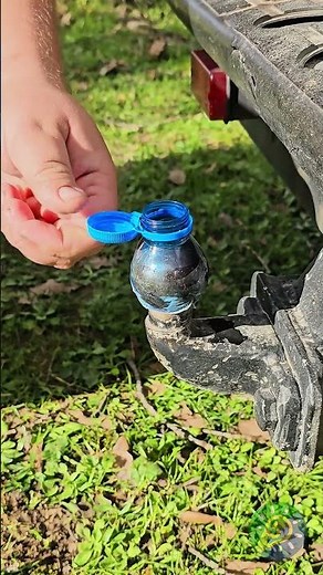 Anhängerkupplung mit einer Flasche schützen 🛡️