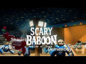 Hide and seek in scary baboon