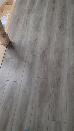 Vinyl Flooring Install on a Stair Landing #DIY #HomeImprovement"?