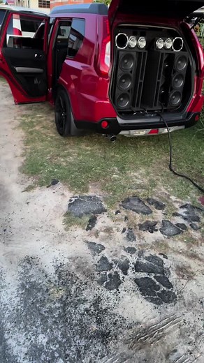 Custom Red SUV Audio System Showcase