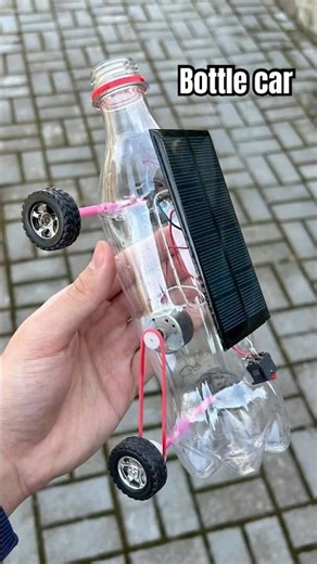 🚗 DIY Solar-Powered Bottle Car – Creative Recycling Idea! ☀️♻️