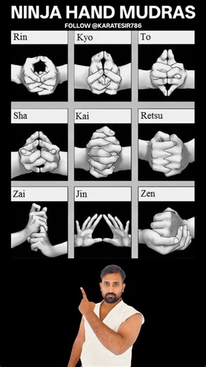 Ninja hand mudras #karatesir786 | KARATE SIR