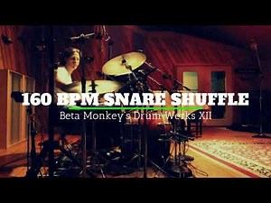 Blues Drum Loops 160 bpm Snare Shuffle