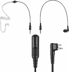 2 Pin Earpiece M1 Ear Piece Headset Ptt Mic to 3.5mm Aux Audio Earphone for Motorola cp100 cls1410 gp300 cp200d bpr40 CLS 1110 1410 cp185 dlr1060 rdm2070d dlr1020 rmu2040 rdu4100 dtr700