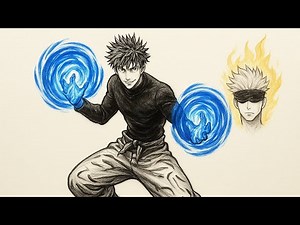 How to draw Gojo Satoru (Cool pose) | Jujutsu Kaisen drawing | anime character step by step tutorial