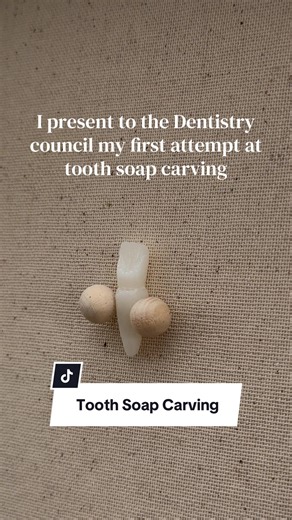 My First Tooth Soap Carving Attempt