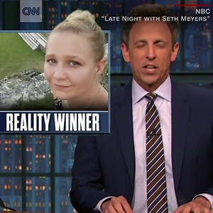 Late night hosts weigh in on reports that Reality Winner has been charged with leaking classified NSA information on Russian hacking http://cnn.it/2r5r6Hz | CNN