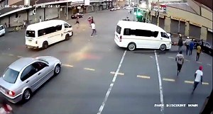 60K views · 139 reactions | Surveillance footage of a Crash that happened on the corners of Market and Mooi Streets in the CBD of JHB Who's at fault here? | News, Accidents, Robberies & Incidents | Facebook