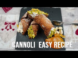 Homemade Sicilian Cannoli Recipe, a Traditional Dessert of South Italy